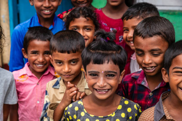 Group of happy children, Haputale, Ceylon (Sri Lanka)